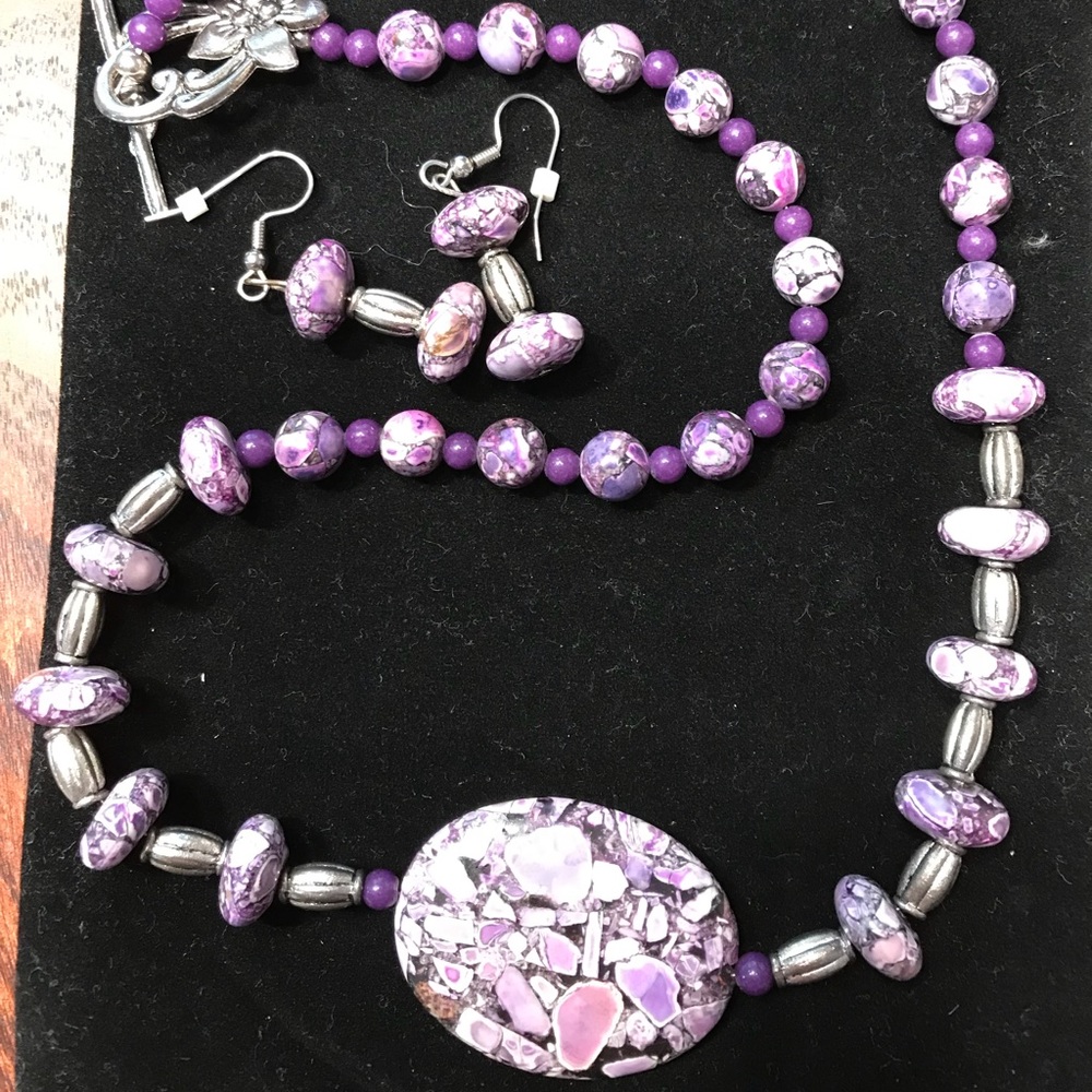 Purple necklace